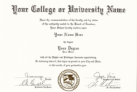 Pin On Certificate Template With Regard To Fresh Fake Diploma Certificate Template