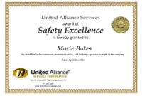 Safety Recognition Certificate Template In 2020 In New Crossing The Line Certificate Template