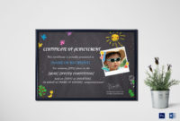 School Certificate Of Achievement Design Template In Psd, Word With Certificate Templates For School
