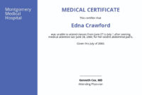 Student Medical Certificate Template [Free Jpg] Google With Regard To Amazing Certificate Template For Pages