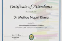 The Marvelous Brilliant Ideas For Conference Certificate Within Top Conference Participation Certificate Template