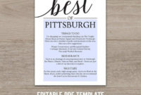 Things To Do Wedding Itinerary Template / Destination With Wedding Welcome Bag Itinerary Template