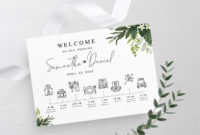 Timeline Template Fully Editable Schedule Of Events With Bridal Shower Itinerary Template