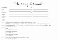 Wedding Weekend Itinerary Template Free New Free Wedding Throughout Awesome Wedding Reception Itinerary Template