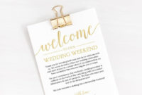Welcome Letter Wedding Template, Welcome Bag Note With Fascinating Wedding Welcome Bag Itinerary Template