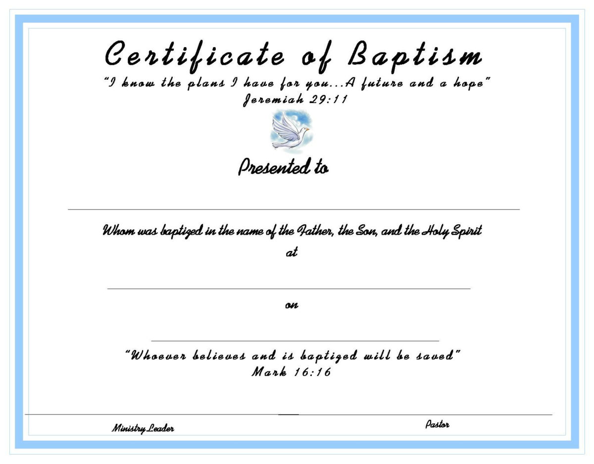 Www.certificatetemplate Baptism Certificate For Your Regarding Baptism Certificate Template Download