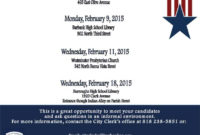 2015 City Council & School Board Candidates Meet & Greet In Meet And Greet Meeting Agenda
