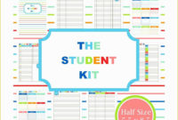 51 Student Planner Template Free Printable With Student Agenda Planner Template
