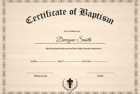 Baptism Certificate Template Regarding Sales Certificate With Regard To Sales Certificate Template