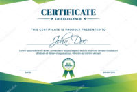 Certificate Of Appreciation Award Template With Green Throughout Fascinating In Appreciation Certificate Templates