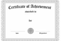 Certificate Templates: Sample Blank Certificates Inside New Sample Award Certificates Templates
