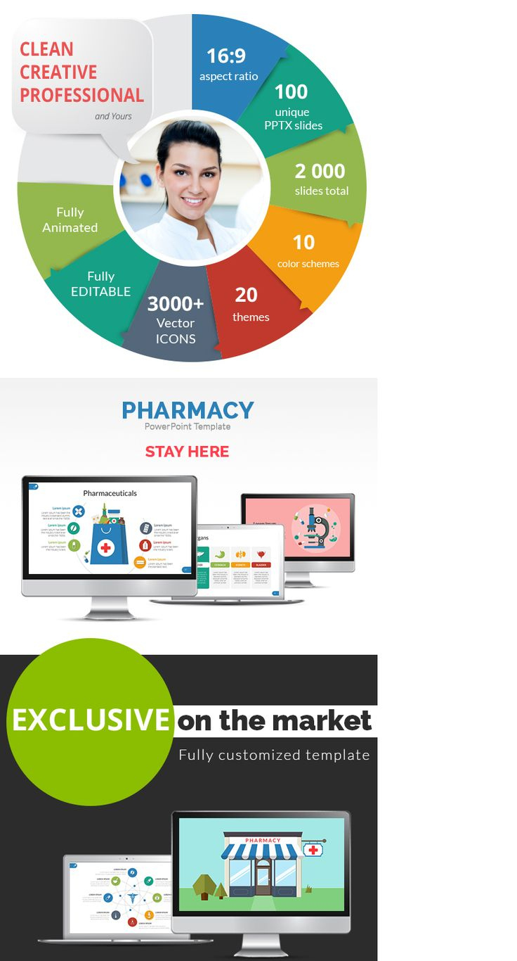 Check Out My @Behance Project: &quot;Pharmacy Powerpoint With Top Presentation Check Template