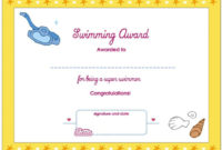 Collection Of Solutions For Swimming Certificate Templates Within This Entitles The Bearer To Template Certificate