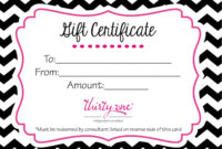 Direct Sales Gift Certificatesomethingsamiss On Etsy Pertaining To Professional Sales Certificate Template