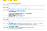 Free 11+ Event Agenda Samples & Templates In Pdf In Fascinating Program Agenda Template