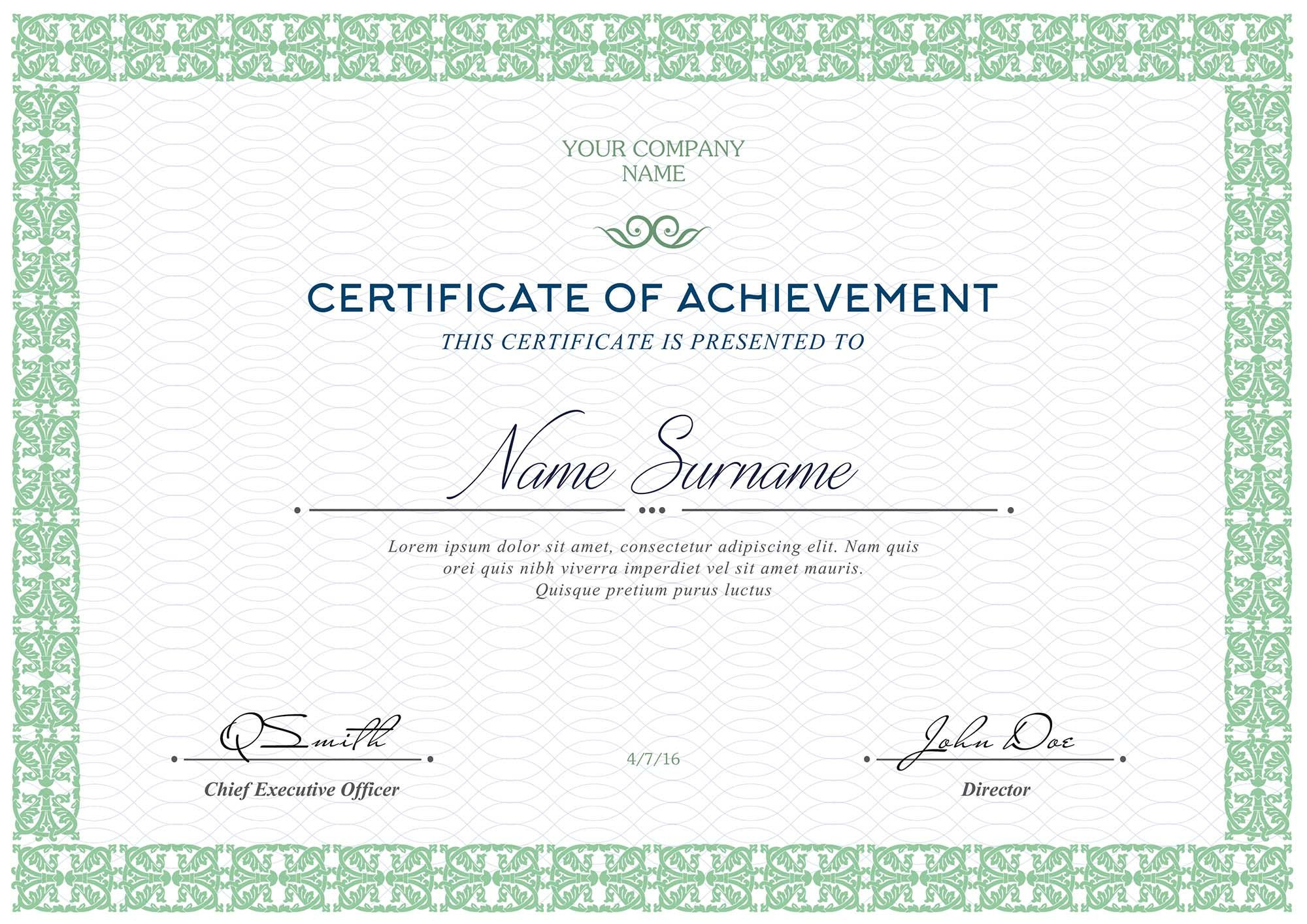 Free Certificates Templates (Psd) With Update Certificates With Regard To Fantastic Update Certificates That Use Certificate Templates