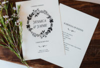 Free Printable Tri Fold Wedding Program Templates Within Wedding Agenda Template