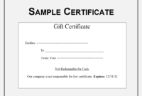 Gift Certificate Sample How To Boost Sales With A Gift Intended For Sales Certificate Template