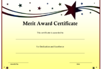 Merit Award Certificate Template | Blank Certificates Regarding Template For Certificate Of Award