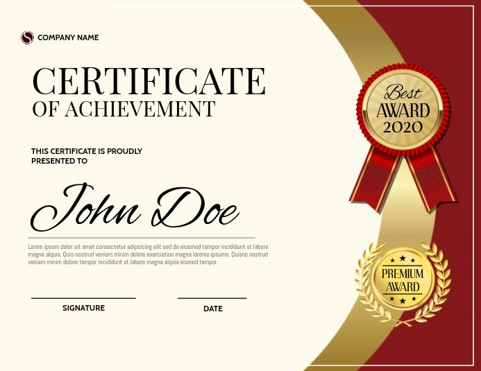 Pin On Awards Inside Top Template For Certificate Of Award