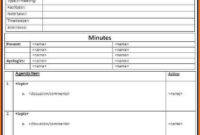 Pin On Minutes Templates Intended For Fantastic Plc Agenda Template