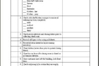 Restaurant Manager Checklist Template Jurjur Intended For Restaurant Manager Meeting Agenda