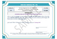 Share Certificate In Singapore ~ Achibiz For This Pertaining To Top This Certificate Entitles The Bearer Template