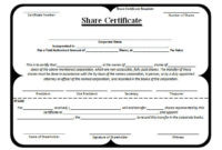 Shareholding Certificate Template | Williamson Ga Inside Shareholding Certificate Template