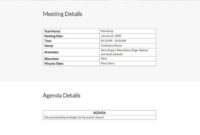 Simple Meeting Agenda Template [Free Pdf] Word (Doc With Regard To New Restaurant Manager Meeting Agenda