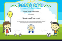 Summer Camp Certificate Template Best Business Templates Pertaining To Summer Camp Certificate Template