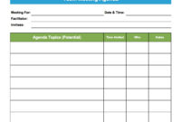 Team Meeting Agenda Template Global Continuous Improvement Intended For Six Sigma Meeting Agenda Template