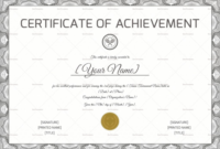 Tennis Achievement Certificate Design Template In Psd Word Within Fresh Tennis Certificate Template Free
