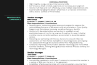 Vendor Manager Resume Sample | Kickresume Within Executive Management Resume Template