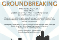 Whole Foods Market To Break Ground In Detroit | Whole Food Intended For Stunning Groundbreaking Ceremony Agenda