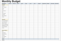 Blank Template For Monthly Budget - Google Search | Budget with Google Free Budget Template
