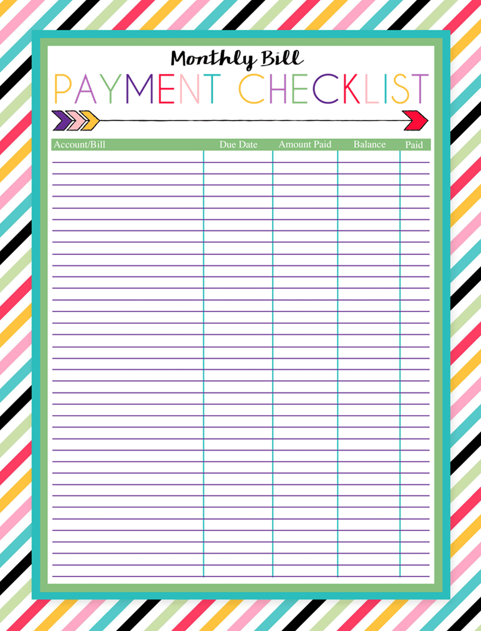 Free Printable Bill Pay Calendar Templates throughout Budget And Bill Planner Template