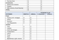 Retirement Budget Planner Spreadsheet — Db-Excel for Professional Budget Planner Spreadsheet Template