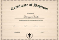 001 Certificate Of Baptism Template Unique Ideas Catholic Intended For Professional Christian Baptism Certificate Template