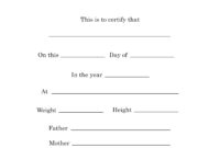 15 Birth Certificate Templates (Word &amp; Pdf) ᐅ Templatelab With Regard To Birth Certificate Templates For Word