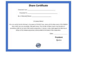 40+ Free Stock Certificate Templates (Word, Pdf) ᐅ Templatelab In Blank Share Certificate Template Free