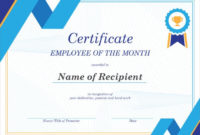 50 Free Creative Blank Certificate Templates In Psd With Throughout New Employee Of The Year Certificate Template Free