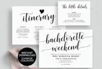 Bachelorette Weekend Invitation Download, Bachelorette With Regard To Amazing Bachelorette Weekend Itinerary Template