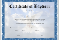 Baptism Certificate Templates Tutlin.psstech.co Free Within Baby Christening Certificate Template