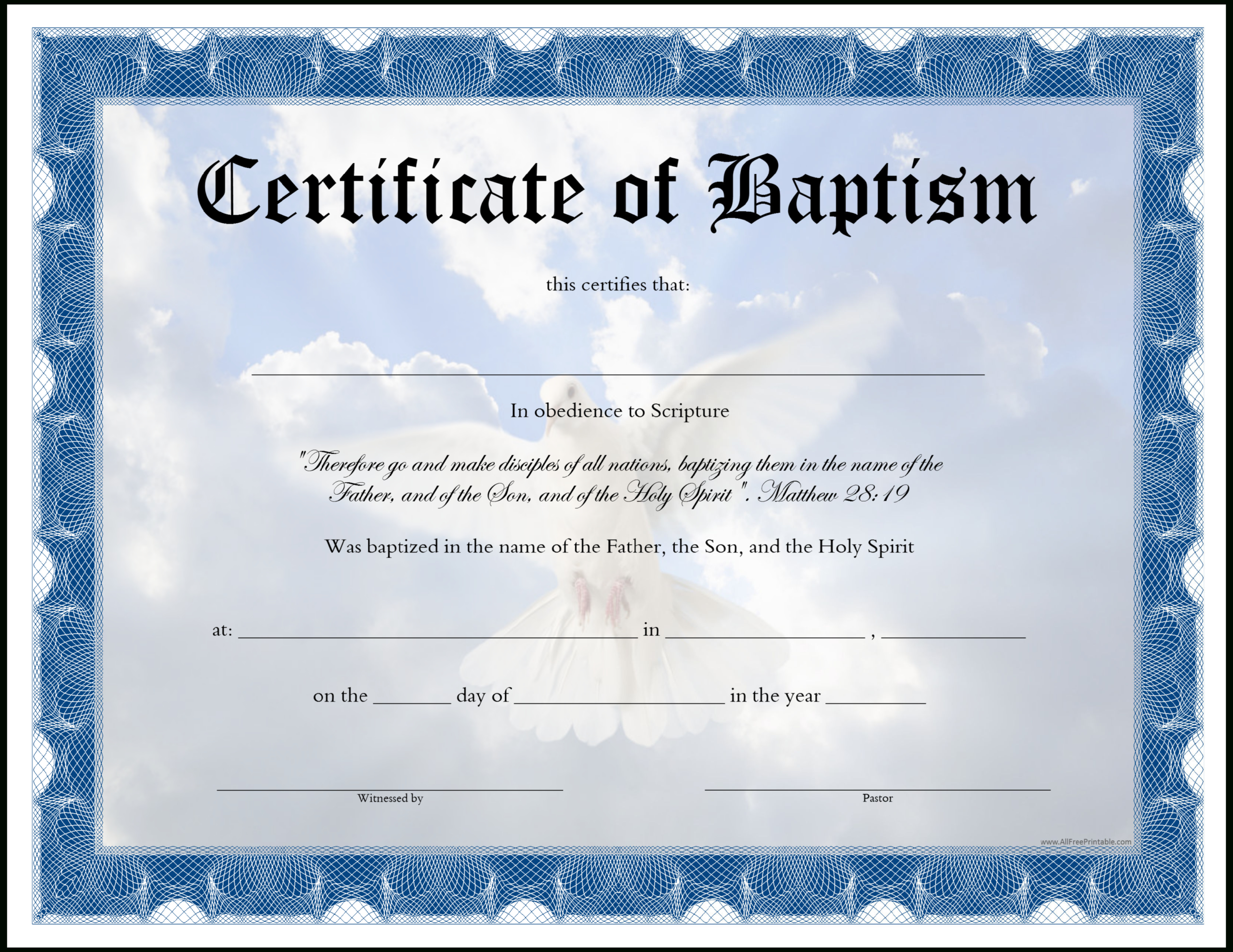 Baptism Certificate Templates Tutlin.psstech.co Free Within Baby Christening Certificate Template