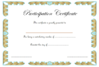 Certificate Of Participation Template Word Free Download 3 Within Amazing Certificate Of Participation Word Template