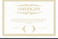 Certificate Template Diploma Currency Border Award Within Free Commemorative Certificate Template