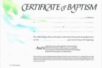Christian Baptism Certificate Template Unique Baptism For Christian Baptism Certificate Template
