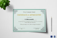 Company Employee Appreciation Certificate Design Template In Certificate Of Recognition Word Template