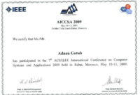 Conference Certificate Of Attendance Template (8 In With Regard To Conference Certificate Of Attendance Template