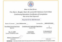 Continuing Education Certificate Template Carlynstudio For Awesome Continuing Education Certificate Template